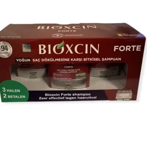 Bioxcin Forte Shampoo Tegen Haaruitval – 3 x 300 ml – Kruidenformule – Voor Gezonde Haargroei – Anti-Haaruitval – Speciaal Voor Dunner Wordend Haar – Best Seller Haarverzorging