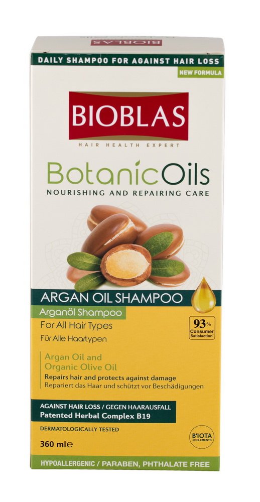 Bioblas Argan Oil Shampoo 360ml (Het voorkomt haaruitval. Voor droog en beschadigd haar)