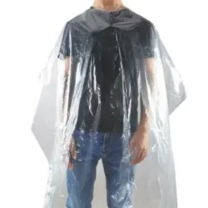 Wegwerp Kapmantels transparant 100×140 cm. 50 stuks