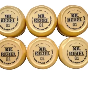 Mr. Rebel 01 Hair Styling Wax Bright White “voordeelpak” (6 stuks) 900 ml