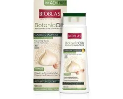 Bioblas Anti-Haaruitval Shampoo met Knoflook & Botanische Oliën – 500ml – Natuurlijke Bio Shampoo tegen Haaruitval – Kruiden Haarverzorging