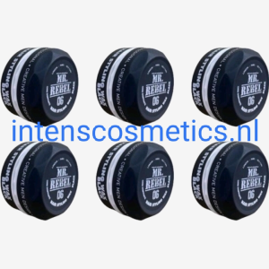 MR.REBEL 06 HAIR STYLING WAX BLACK (6 STUKS) 900 ml