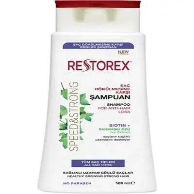 Restorex Speed & Strong Shampoo voor droog haar 500ml – Herbal shampoo – Bio shampoo – haarverzorging